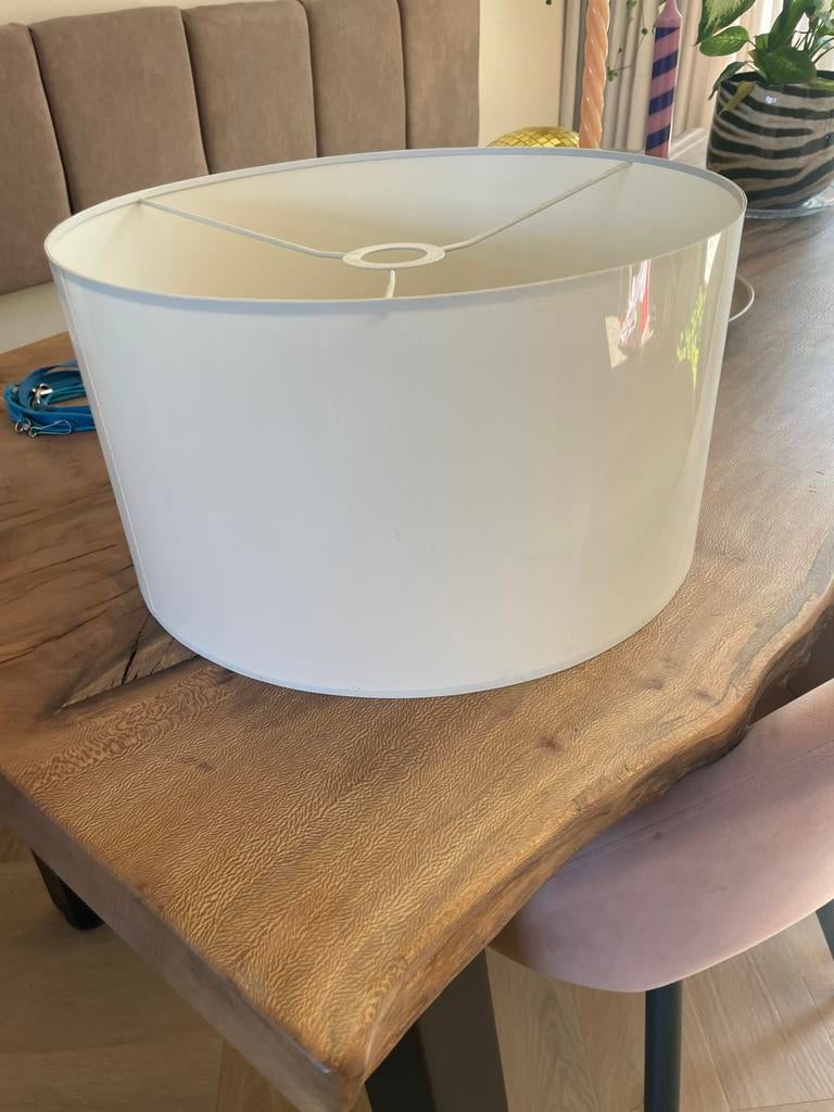 Lampenkap wit hanglamp, Huis en Inrichting, Ophalen, Wit, Rond, Zo goed als nieuw
