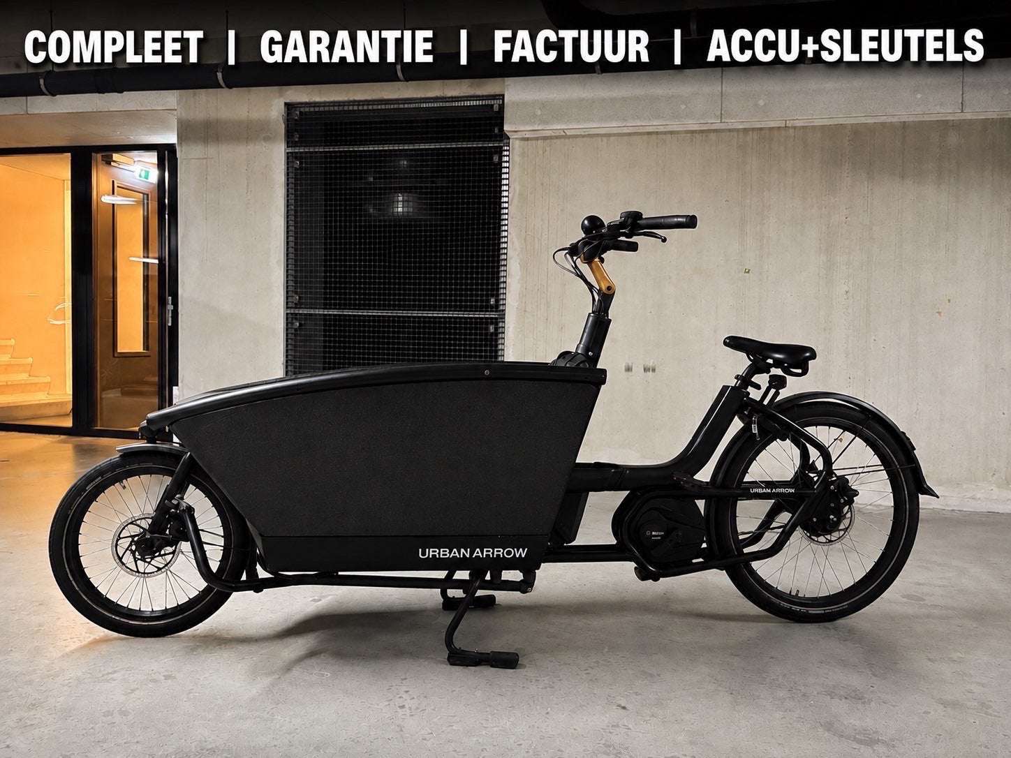 Urban Arrow Family | Active Line Plus | Garantie | Factuur, 4 kinderen of meer, Elektrisch, Zo goed als nieuw, Schijfrem