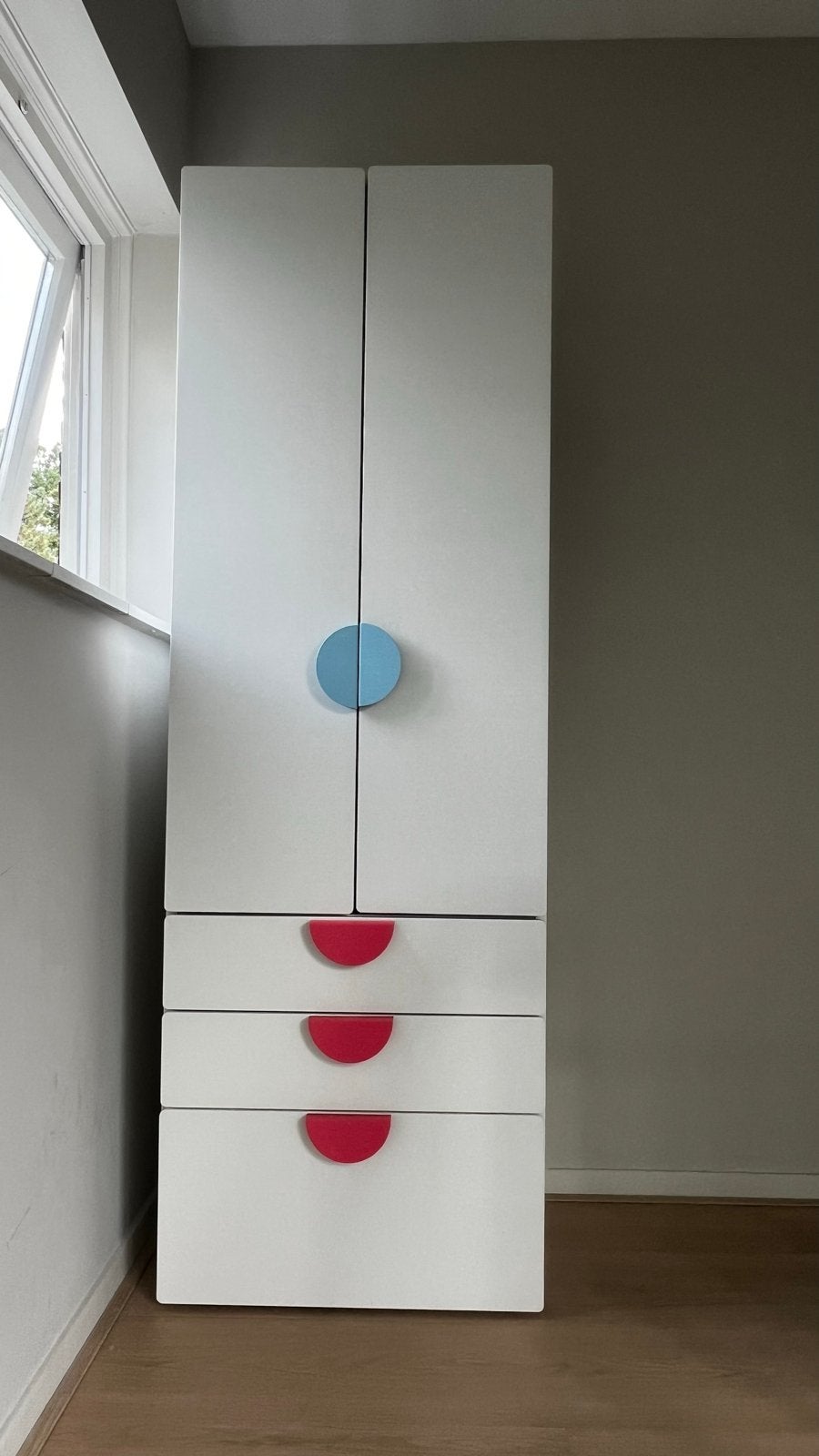 IKEA Småstad/Platsa kledingkast met 3 lades, Ophalen, 50 tot 100 cm, Zo goed als nieuw, Met lade(s)
