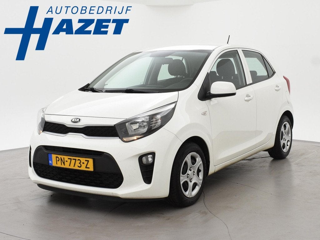 Kia Picanto 1.0 CVVT ECONOMYPLUSLINE 5-DEURS + AIRCO | BLUET, Auto's, Kia, Voorwielaandrijving, Stof, Gebruikt, Euro 6