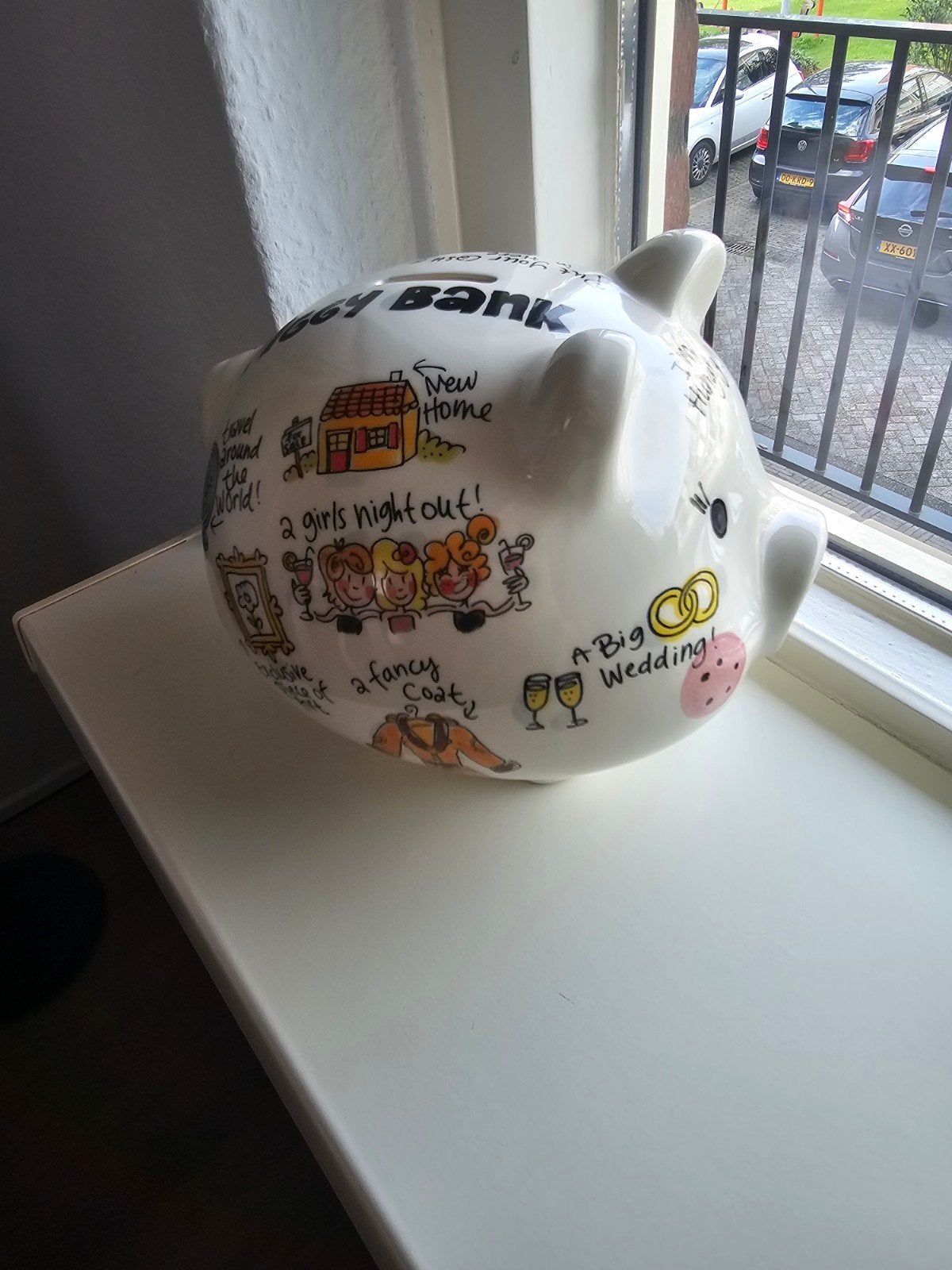 Nieuwe Blond Amsterdam Spaarpot - 'My Bank' Varken, Ophalen of Verzenden, Nieuw, Steen, Aardewerk of Keramiek, Dier