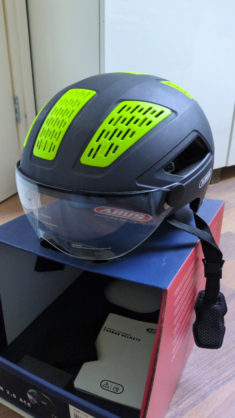 ABUS Hyban 2.0 ACE Fietshelm met Vizier en LED, Abus fietshelm, Nieuw, Ophalen of Verzenden, XL