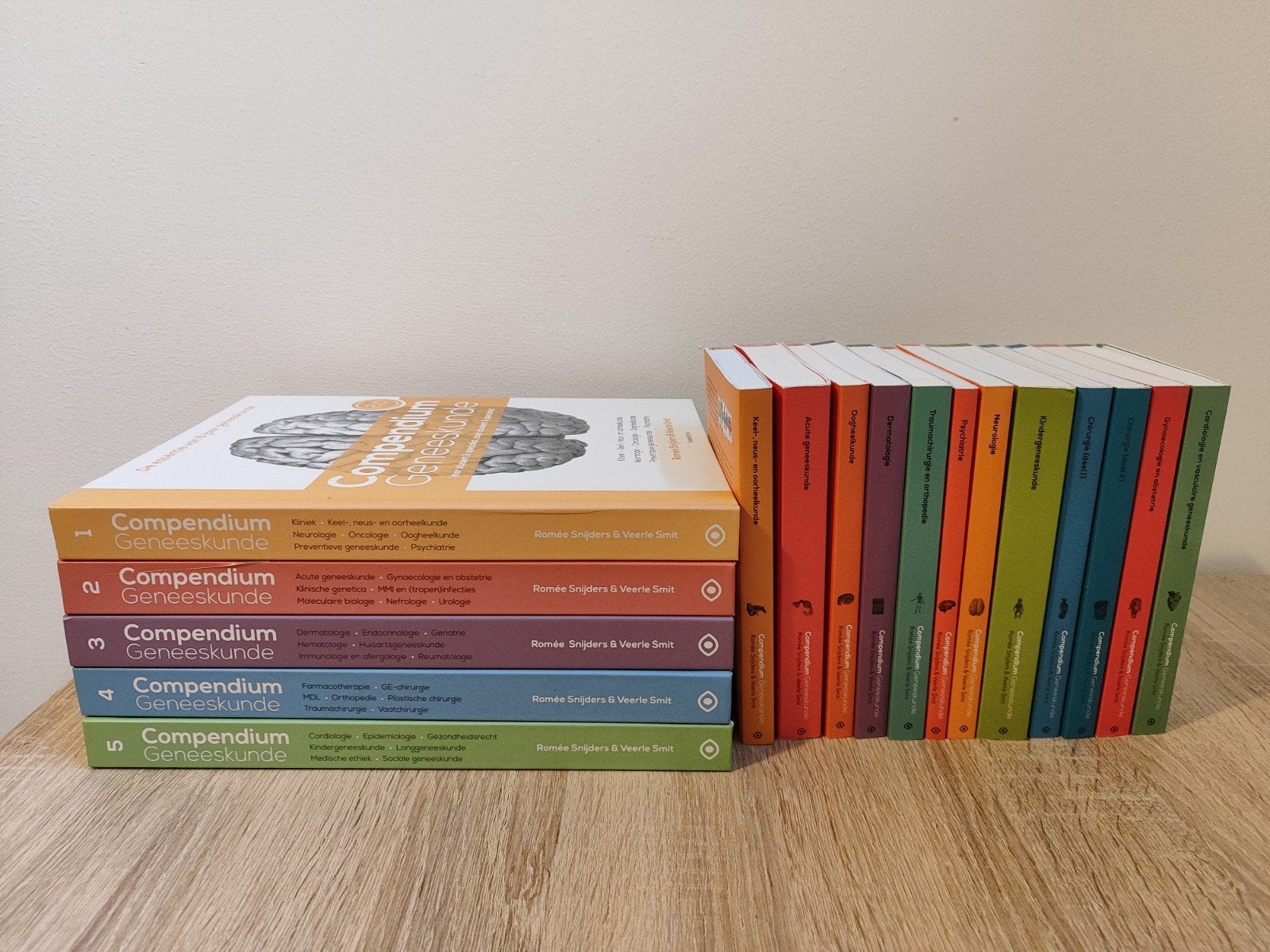 Compendium Geneeskunde 2.0 (deel 1-5) + 12 pockets, Ophalen, Zo goed als nieuw, WO