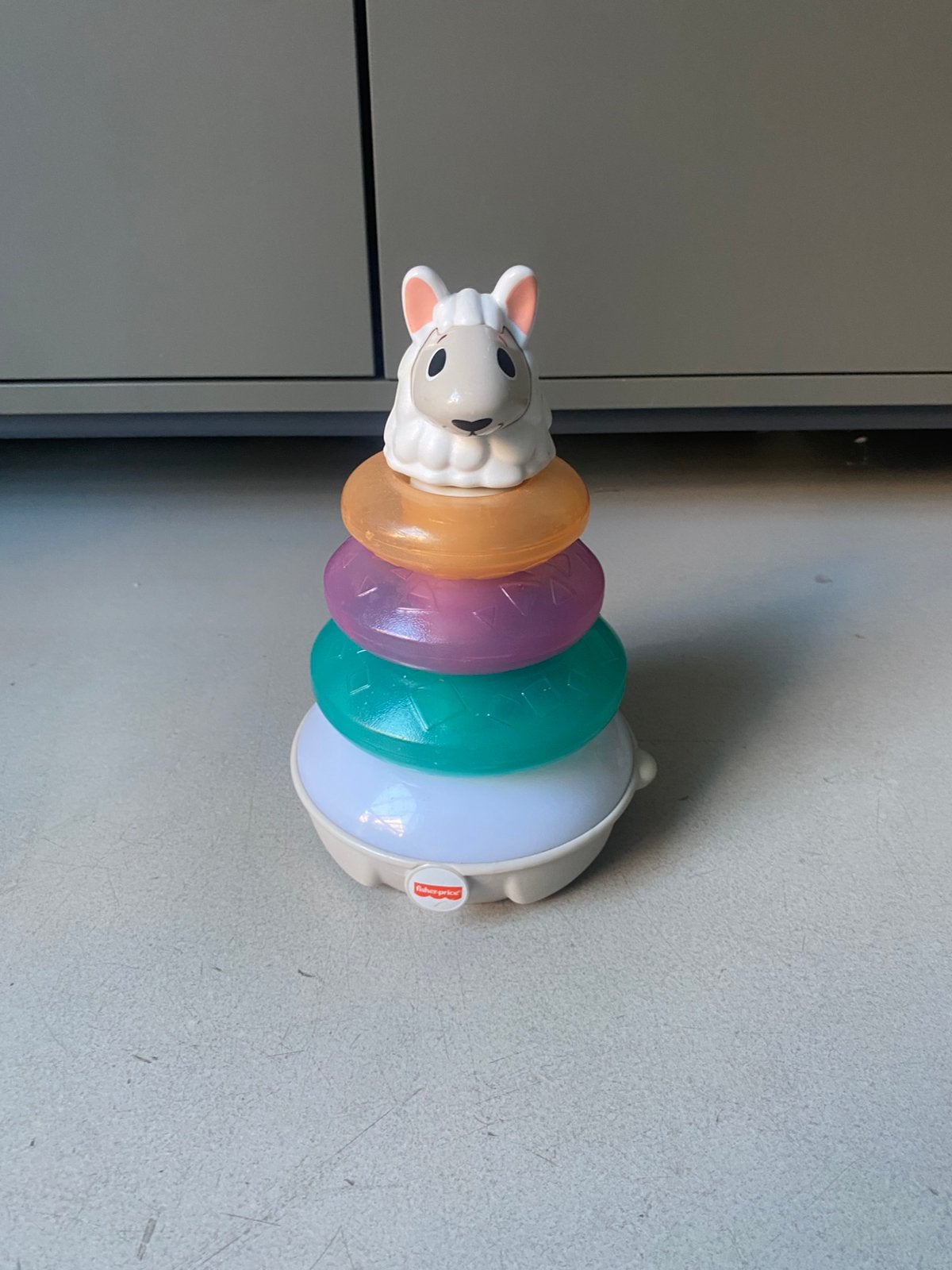 Fisher-Price stapeltoren met ringen, Kinderen en Baby's, Speelgoed | Fisher-Price, Ophalen, Zo goed als nieuw, Speelset, Met licht