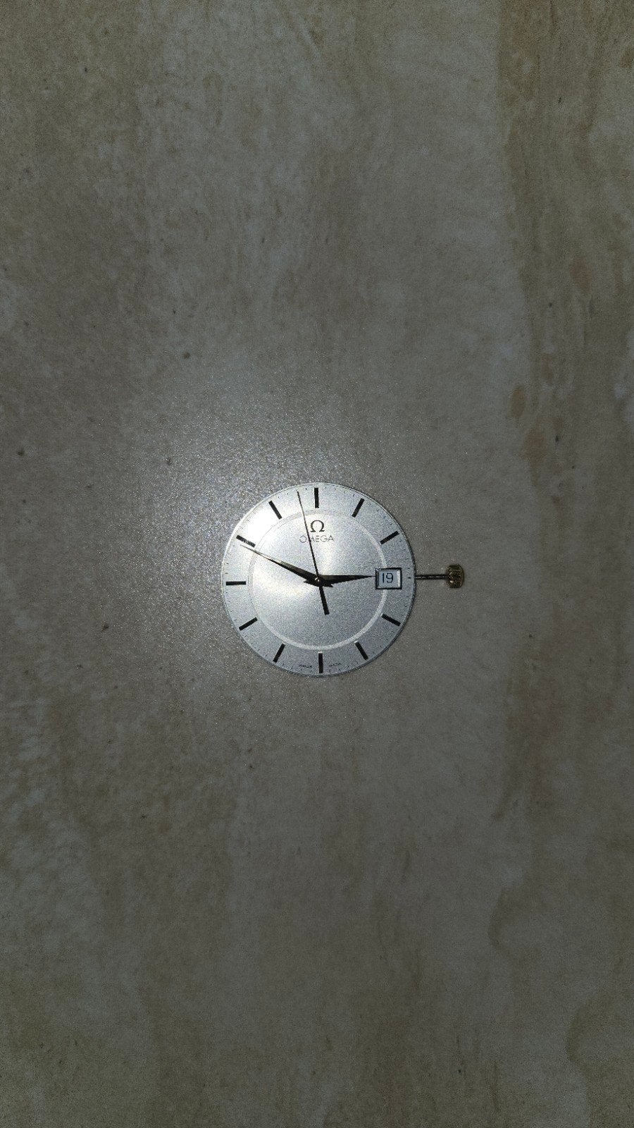 Omega 1532 uurwerk met wijzerplaat, Ophalen of Verzenden, Gebruikt, Overige merken