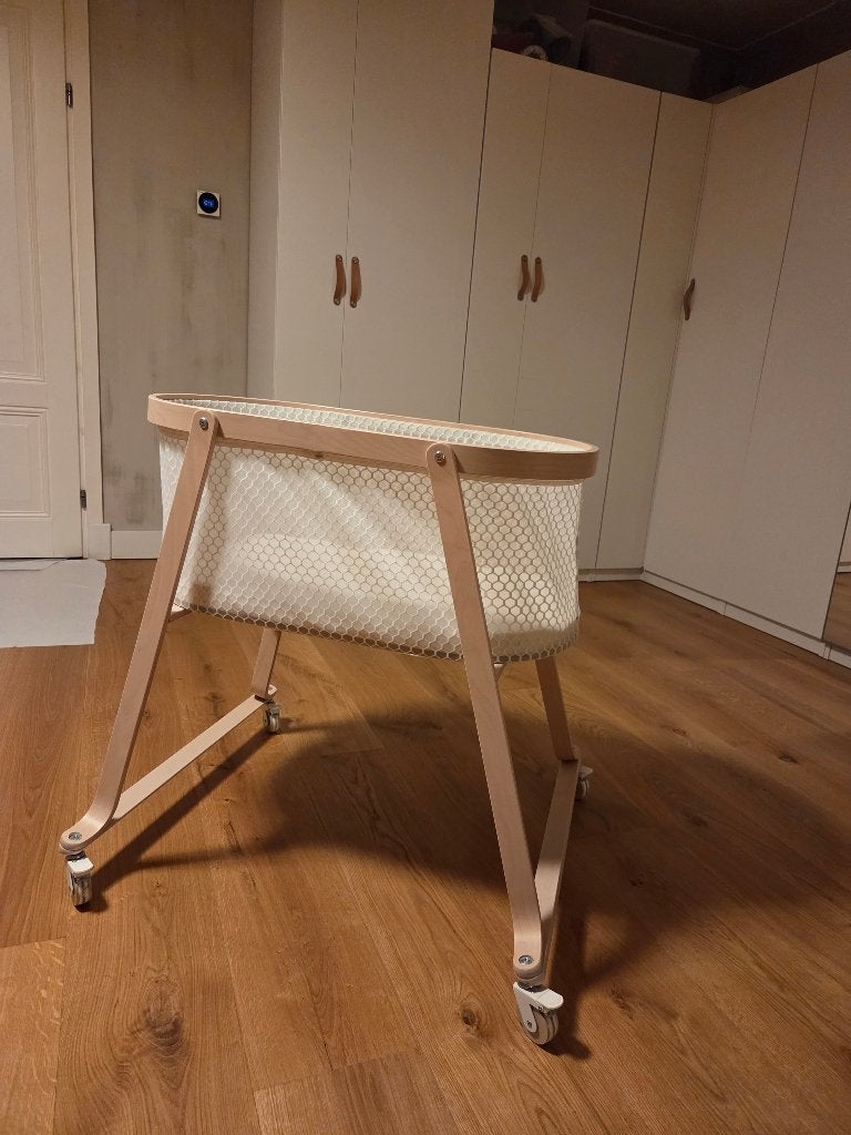IKEA ALSKVARD Wiegje met matras en twee hoeslakens, Ophalen, Zo goed als nieuw, Ledikant