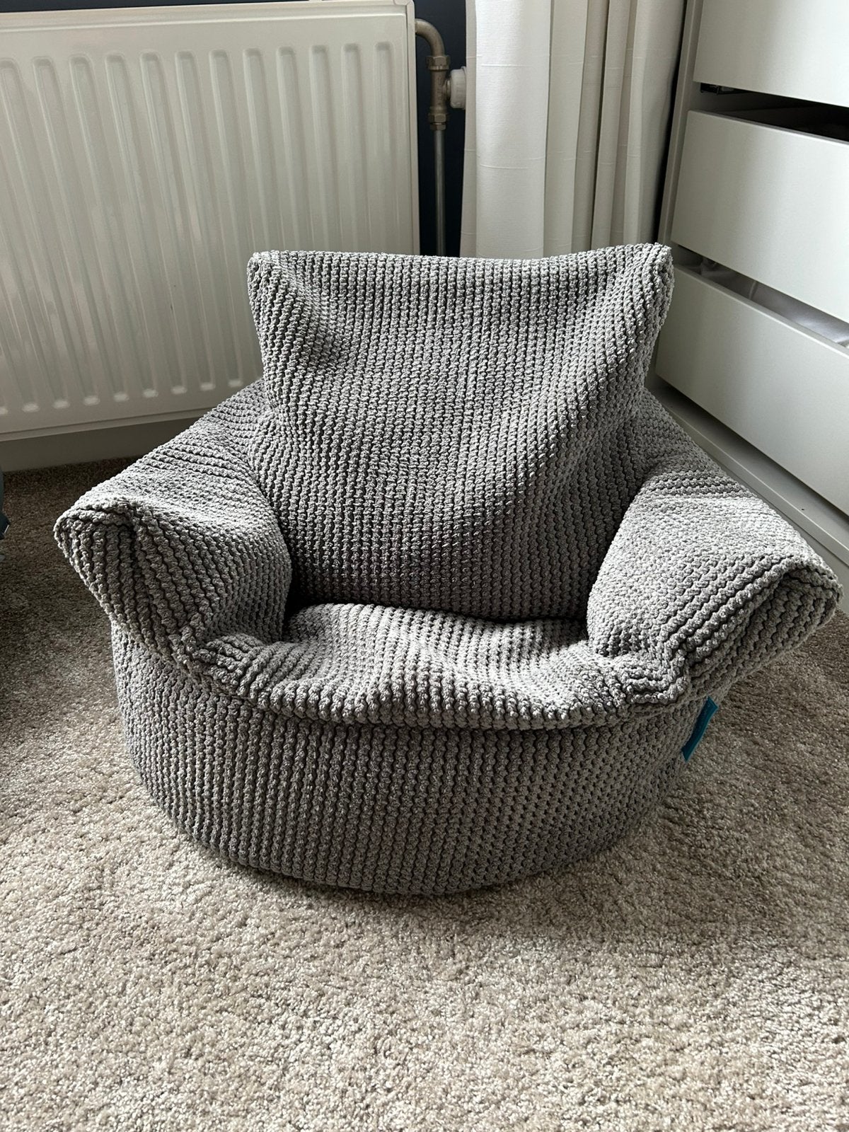 Kleuterfauteuil zitzak Loungepug Kids BigBerthaOriginal, Ophalen of Verzenden, Zo goed als nieuw, Stoel(en)