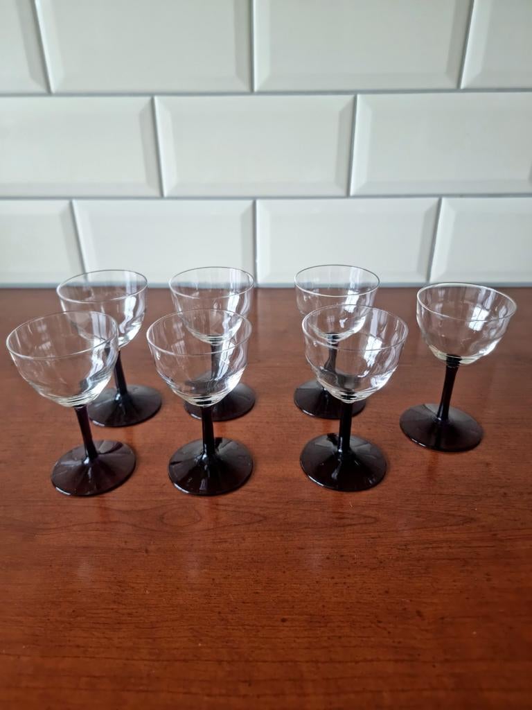 Kristalunie Rozendaal Logos glazen, Ophalen of Verzenden, Gebruikt, Overige typen