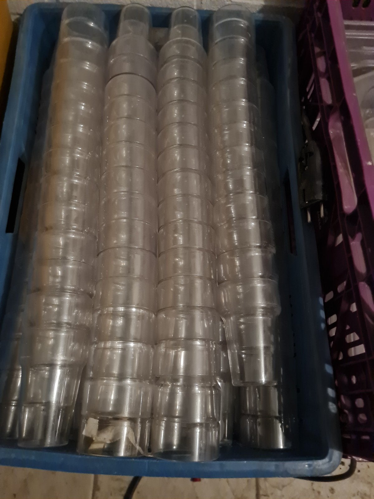 Transparante plastic bekers - Ideaal voor feesten, Overige typen, Ophalen, Gebruikt, Overige materialen