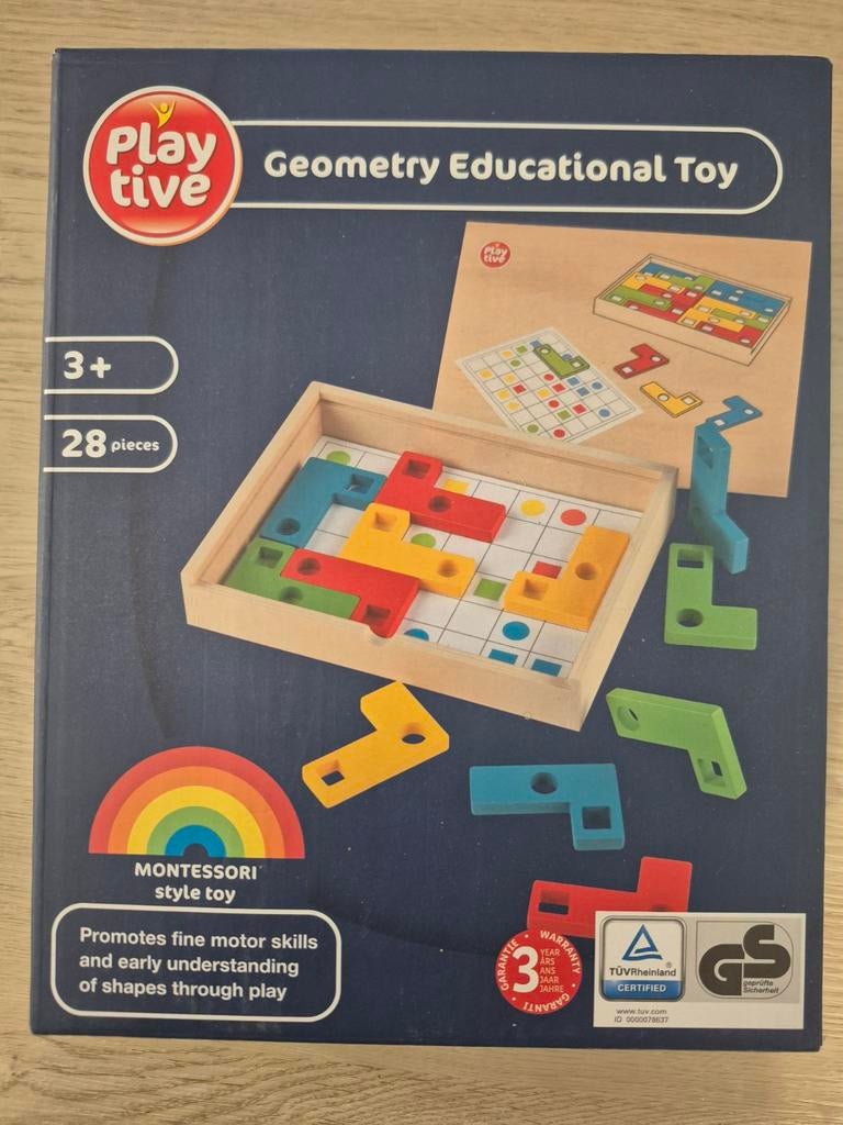 Playtive Montessori Geometrie Educatief Speelgoed, Kinderen en Baby's, Speelgoed | Educatief en Creatief, Ophalen, Nieuw, Bouwen