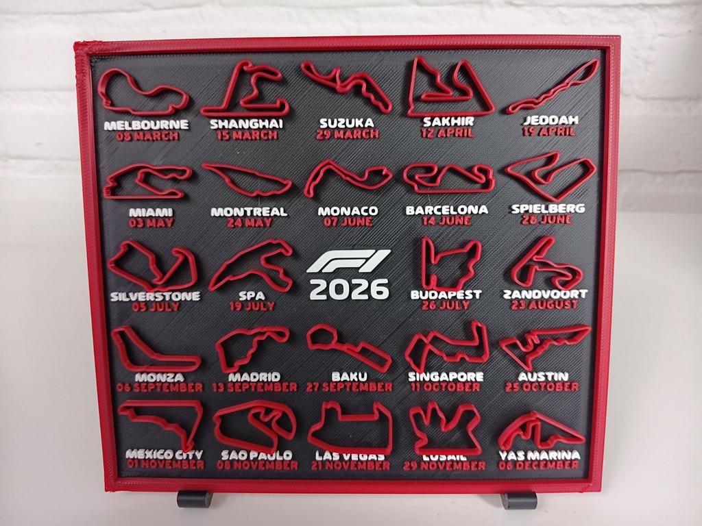 Formule 1 kalender overzicht seizoen 2026., Ophalen of Verzenden, Nieuw, Formule 1