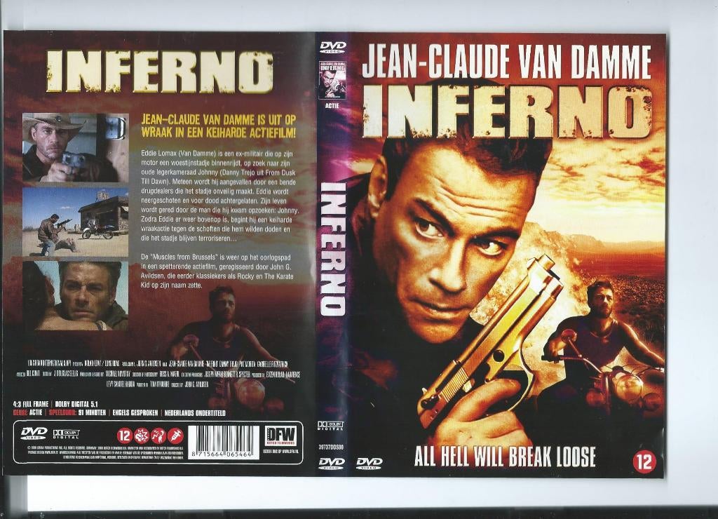 Jean Claude van Damme Inferno, Vanaf 12 jaar, Ophalen of Verzenden, Zo goed als nieuw, Actie