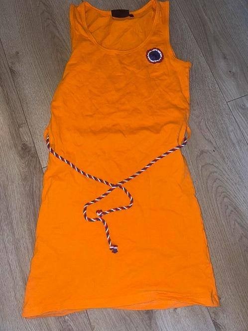 Jurk jurkje oranje koningsdag voetbal S mooi WK EK, Verzenden, Oranje, Maat 36 (S), Gedragen