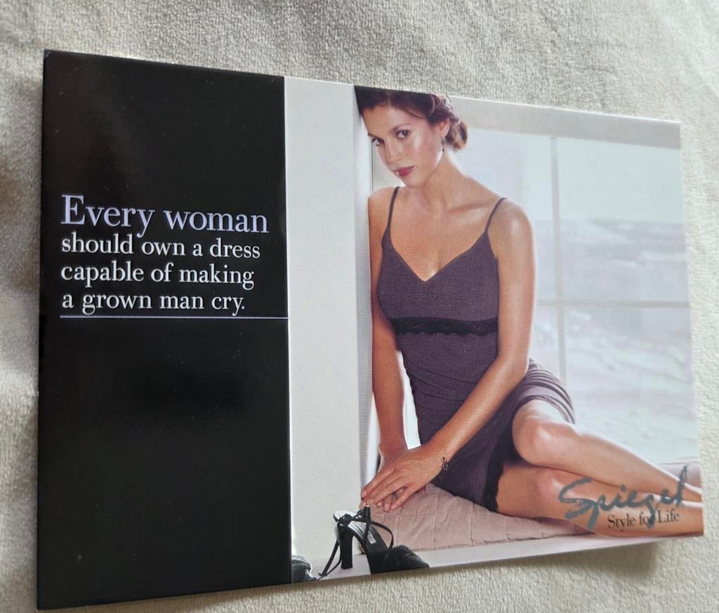 Vrouw in sexy slipdress, Verzenden, 1980 tot heden, Ongelopen, Overige thema's