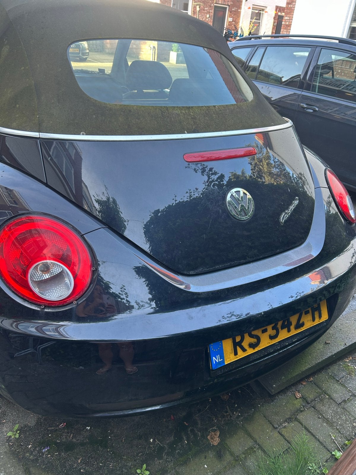 Volkswagen 2005 Zwart Beatle cabrio, 74 pk, Cabriolet, 4 stoelen, Zwart