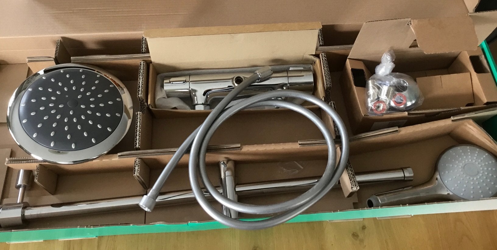 Douche glijstang set, Doe-het-zelf en Verbouw, Sanitair, Ophalen of Verzenden, Zo goed als nieuw, Douche