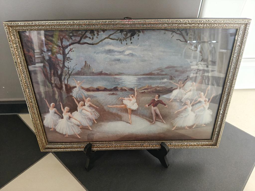 2 vintage ballet prints Carlotta Edwards reproducties, Ophalen of Verzenden