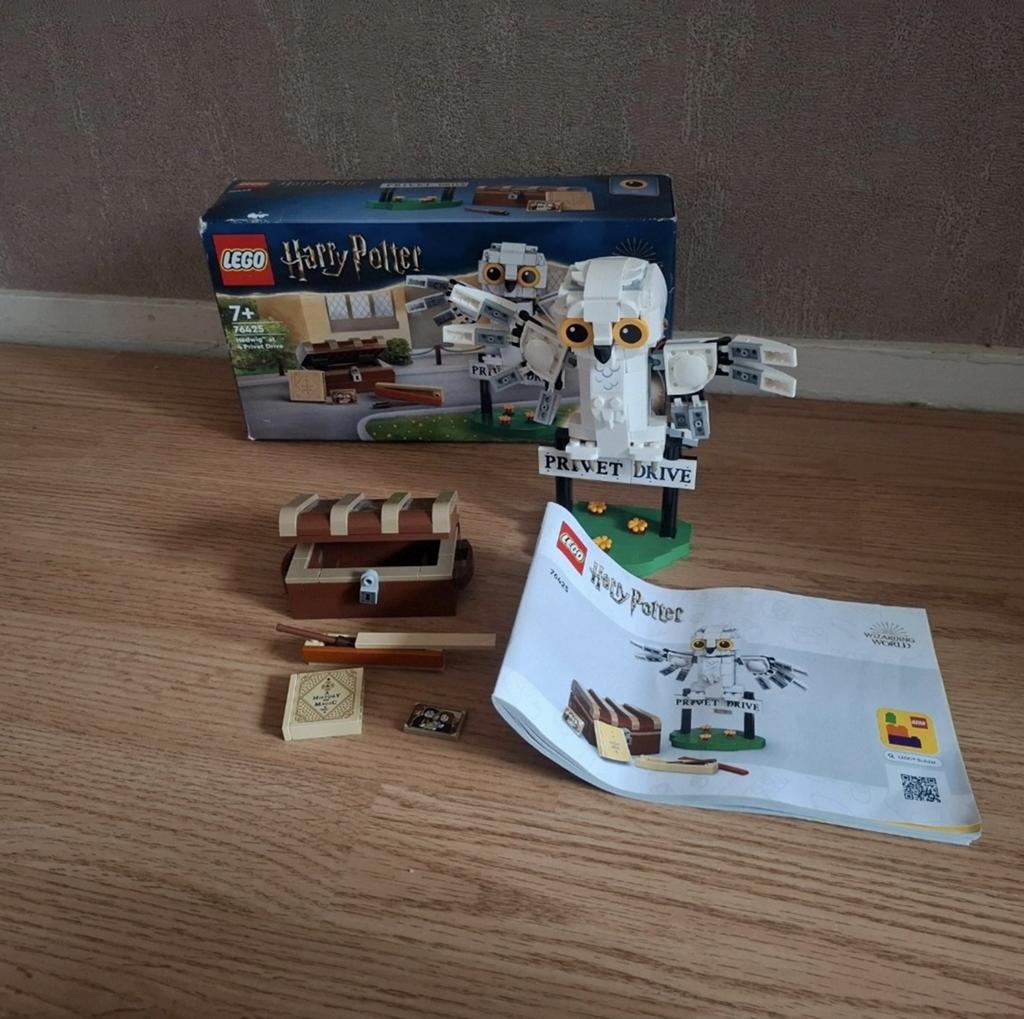 LEGO Harry Potter Hedwig 76425 - Zo goed als nieuw, Compleet, Lego, Harry Potter, Ophalen of Verzenden