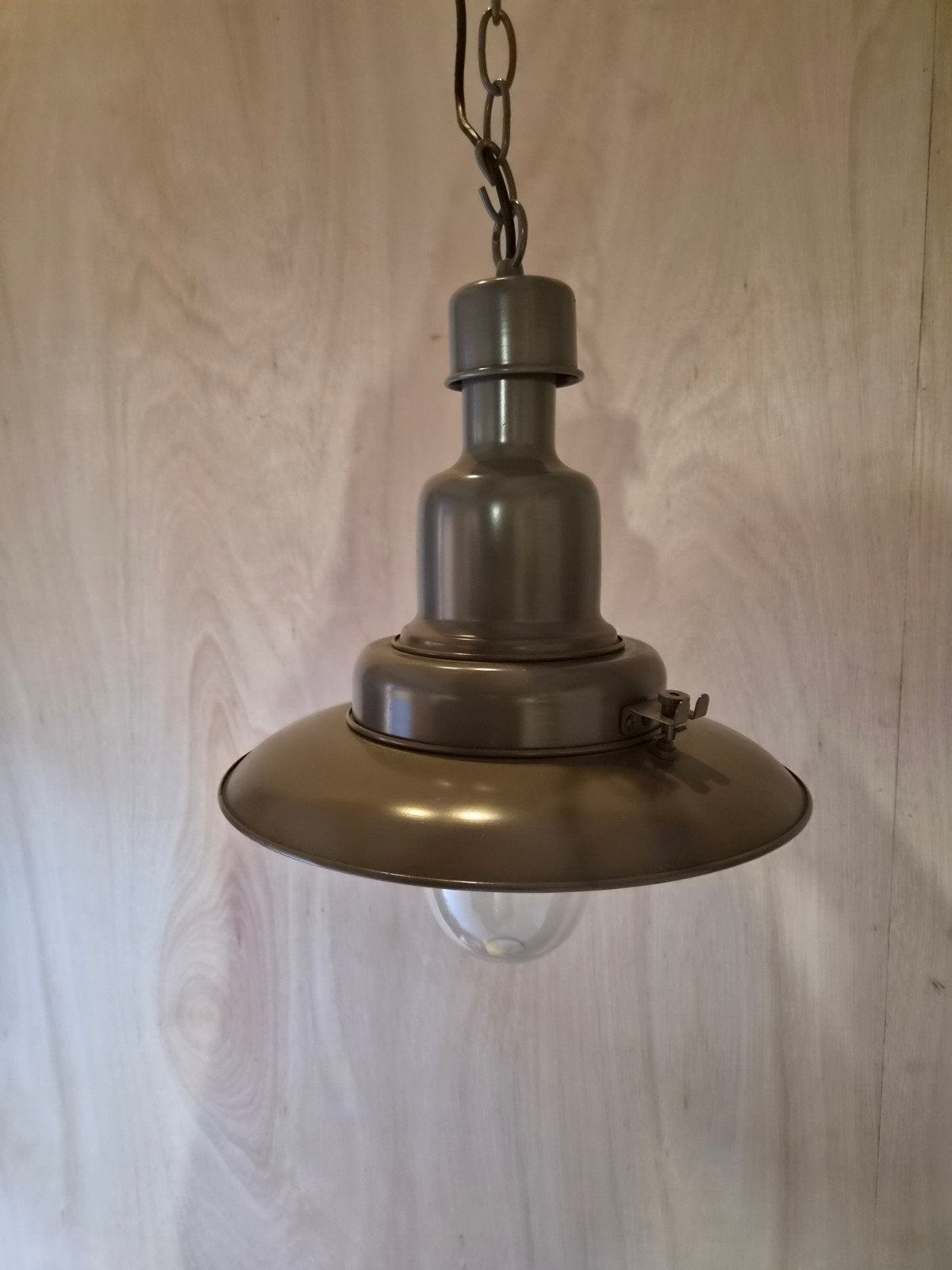 Industriële hanglamp - Vintage stijl. Visserslamp, Huis en Inrichting, Ophalen, Zo goed als nieuw, E27 (groot)