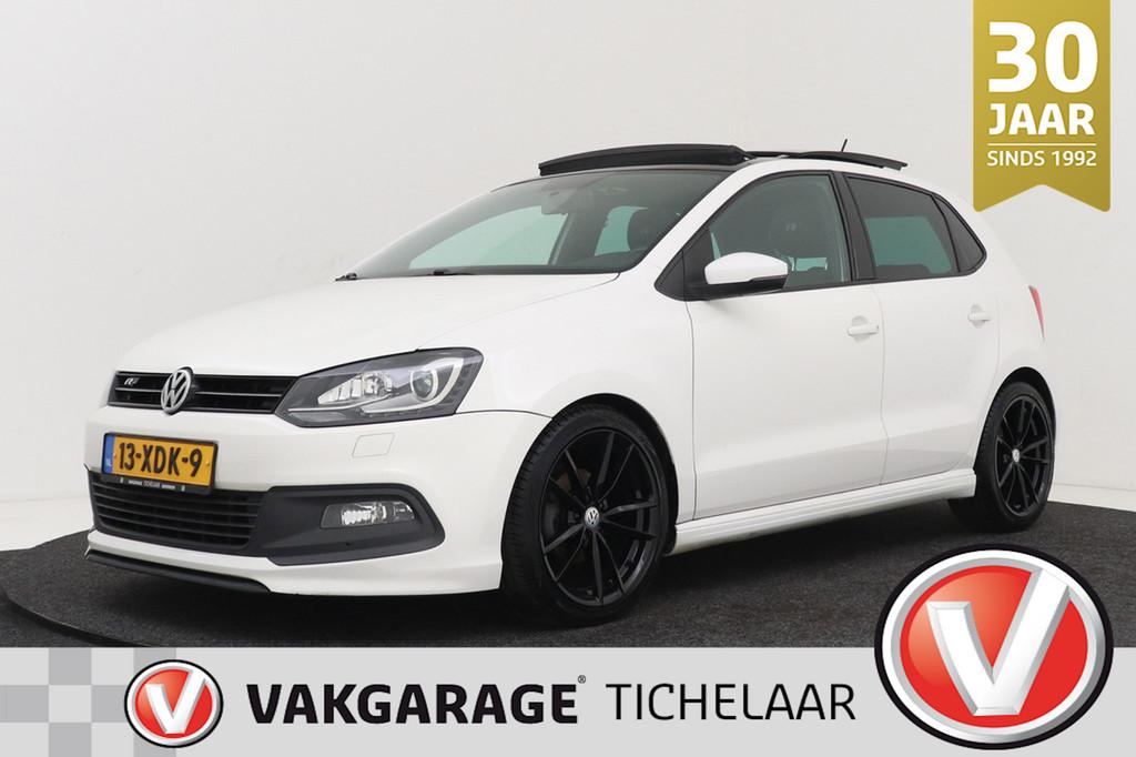 Volkswagen Polo 1.2 TSI Highline | R-Line | Panoramadak | Or, Voorwielaandrijving, Euro 5, Stof, Zwart