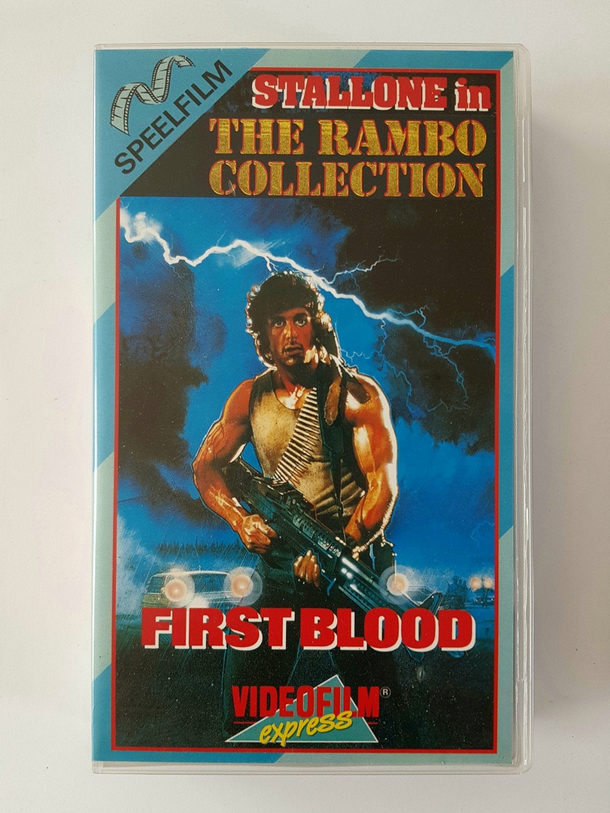 VHS video film Rambo First Blood Sylvester Stallone, Vanaf 16 jaar, Ophalen of Verzenden, Zo goed als nieuw, Actie en Avontuur