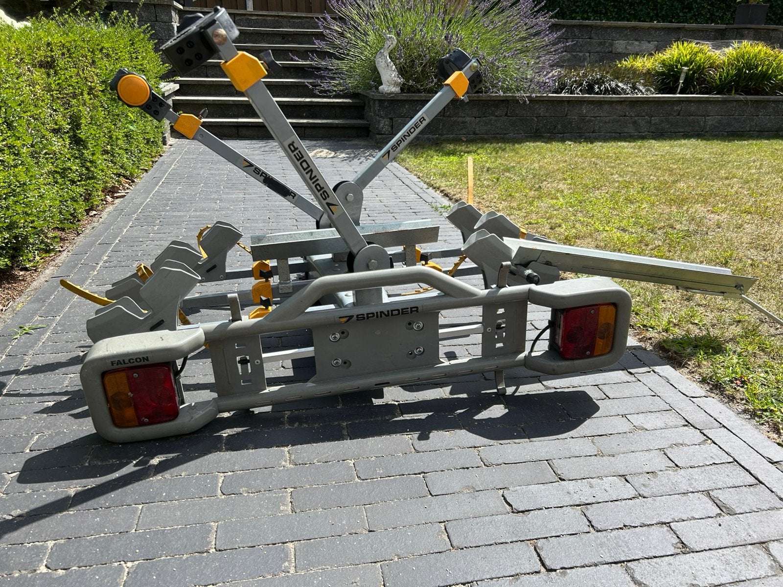 Spinder fietsendrager voor 3 fietsen incl oprijgoot, Ophalen, 3 fietsen of meer, Gebruikt, Brede banden