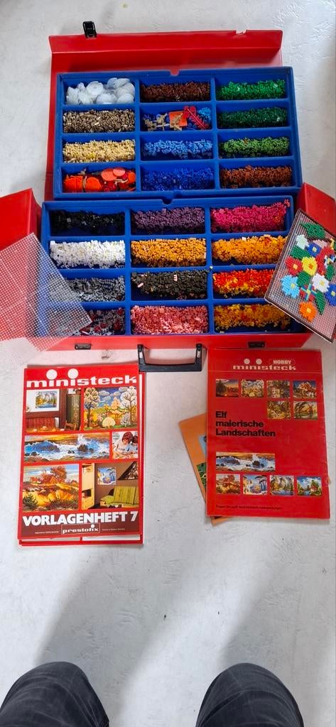Grote Ministeck collectie met veel kleuren en voorbeelden, Hobby en Vrije tijd, Ministeck, Ophalen of Verzenden