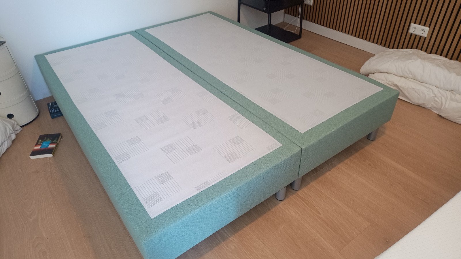 Boxspring bed  2 x 80x200 cm, Ophalen, Overige kleuren, 140 cm, Zo goed als nieuw