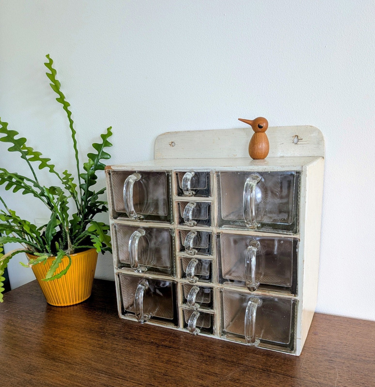Vintage grutterskastje kruidenkastje keuken kastje, Ophalen, Gebruikt, 5 laden of meer, 50 tot 100 cm