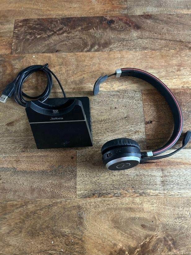 ☎️ Jabra Evolve 65 MONO Headse USB Docking ☎️, Ophalen of Verzenden, Zo goed als nieuw, 1 handset