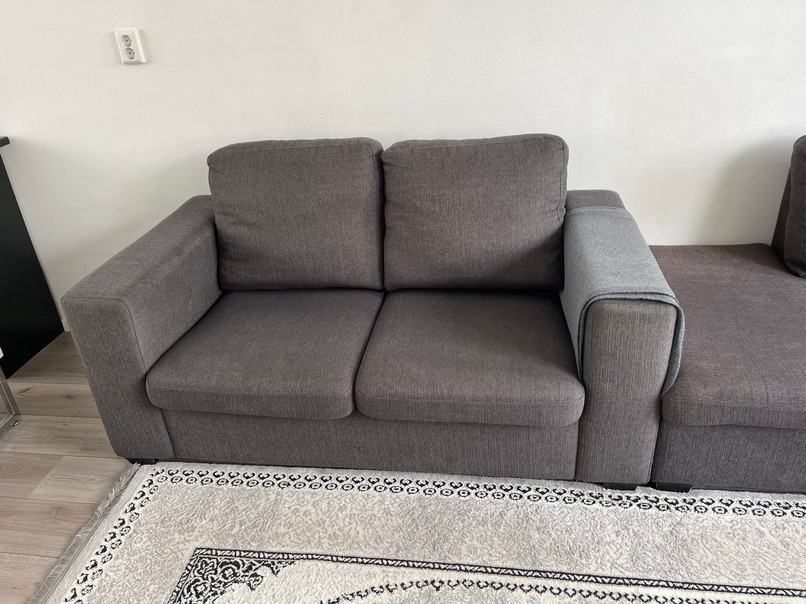Mooie en comfortabele hoekbankstel + losse bankstel, Ophalen, Gebruikt, Stof