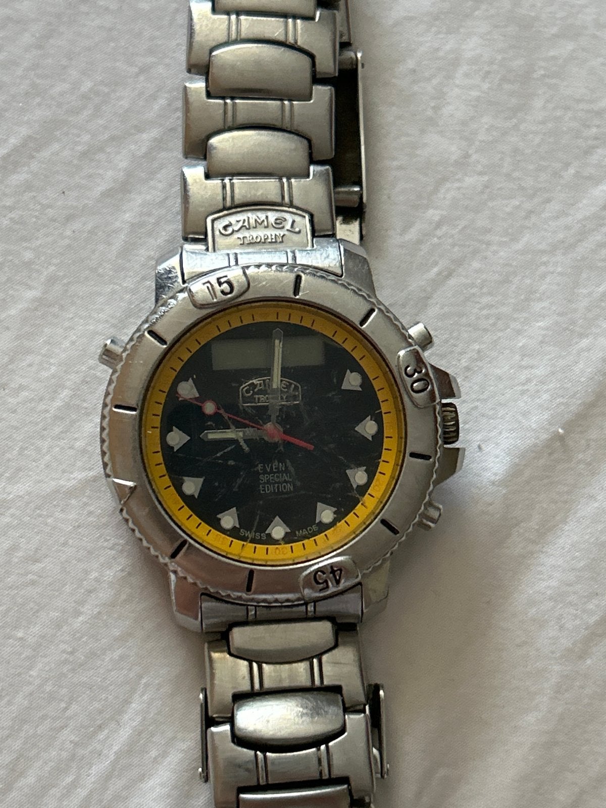Camel Trophy horloge - Zeldzame Special Edition, Overige merken, Staal, Polshorloge, Ophalen of Verzenden