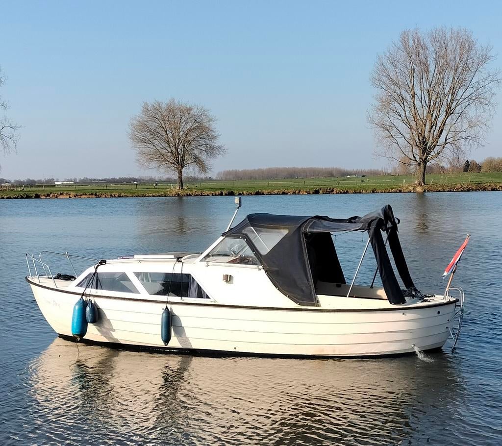 Unieke Nidelv 24 – Stahoogte 2m –  boegschroef en trailer, Watersport en Boten, Ophalen, Gebruikt, Binnenboordmotor, Diesel