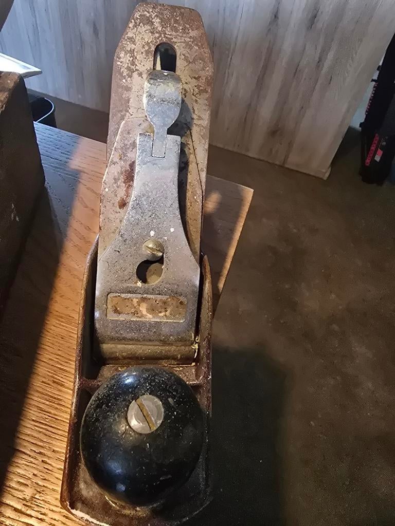 Oude Metalen Schaaf - Made in England, Ophalen of Verzenden, Gebruikt