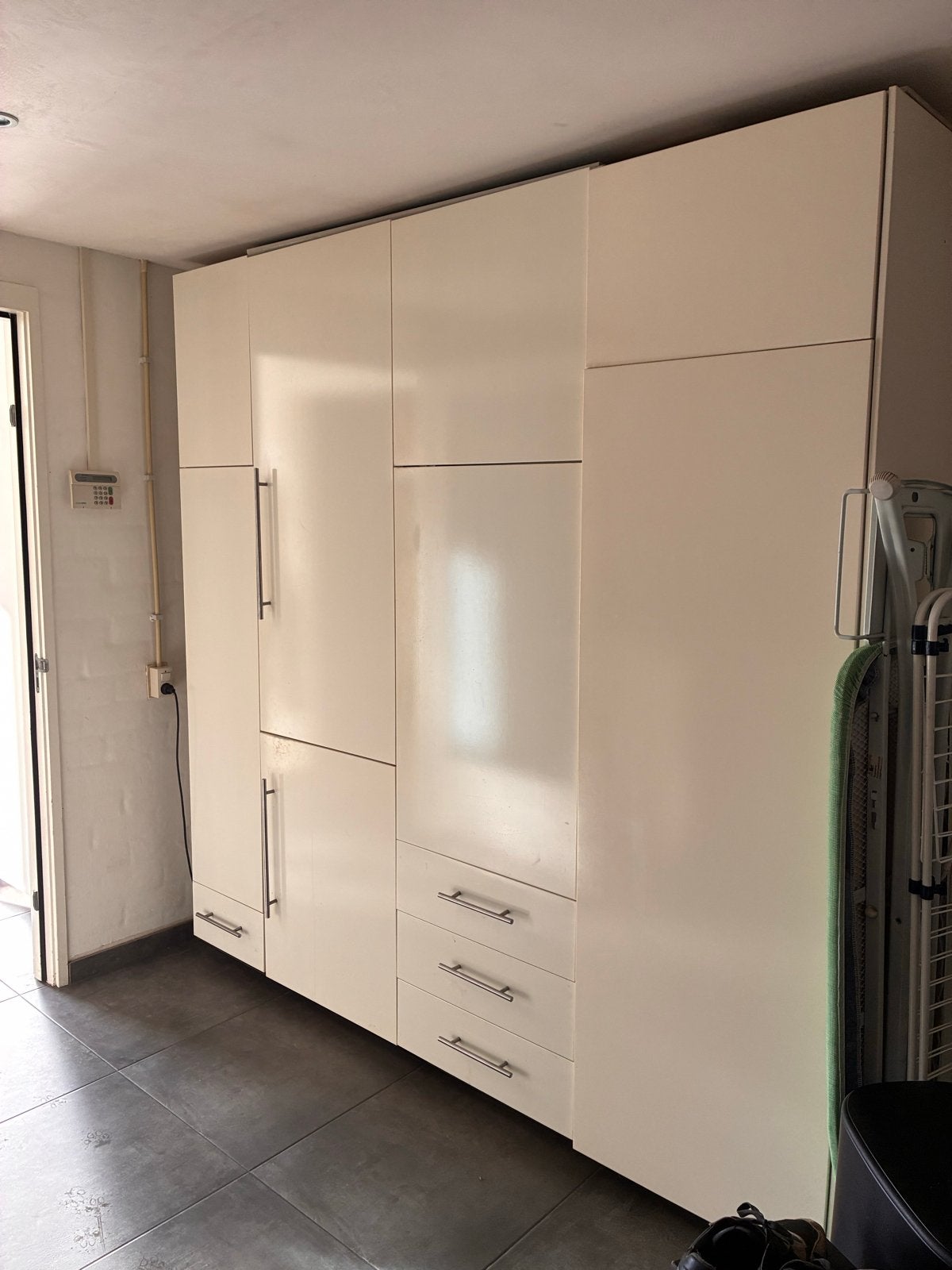 Keukenkast met grote ijskast en diepvries, Huis en Inrichting, Kasten | Overige, Ophalen, Gebruikt