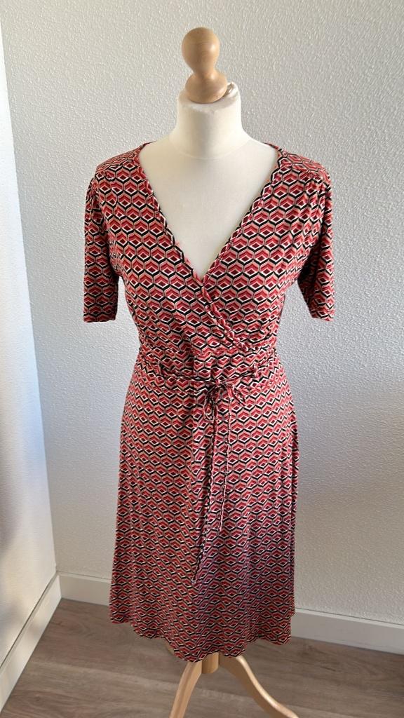 King Louie maat L cross retro jurkje 528, Kleding | Dames, Jurken, Maat 42/44 (L), Ophalen of Verzenden, Zo goed als nieuw, Knielengte