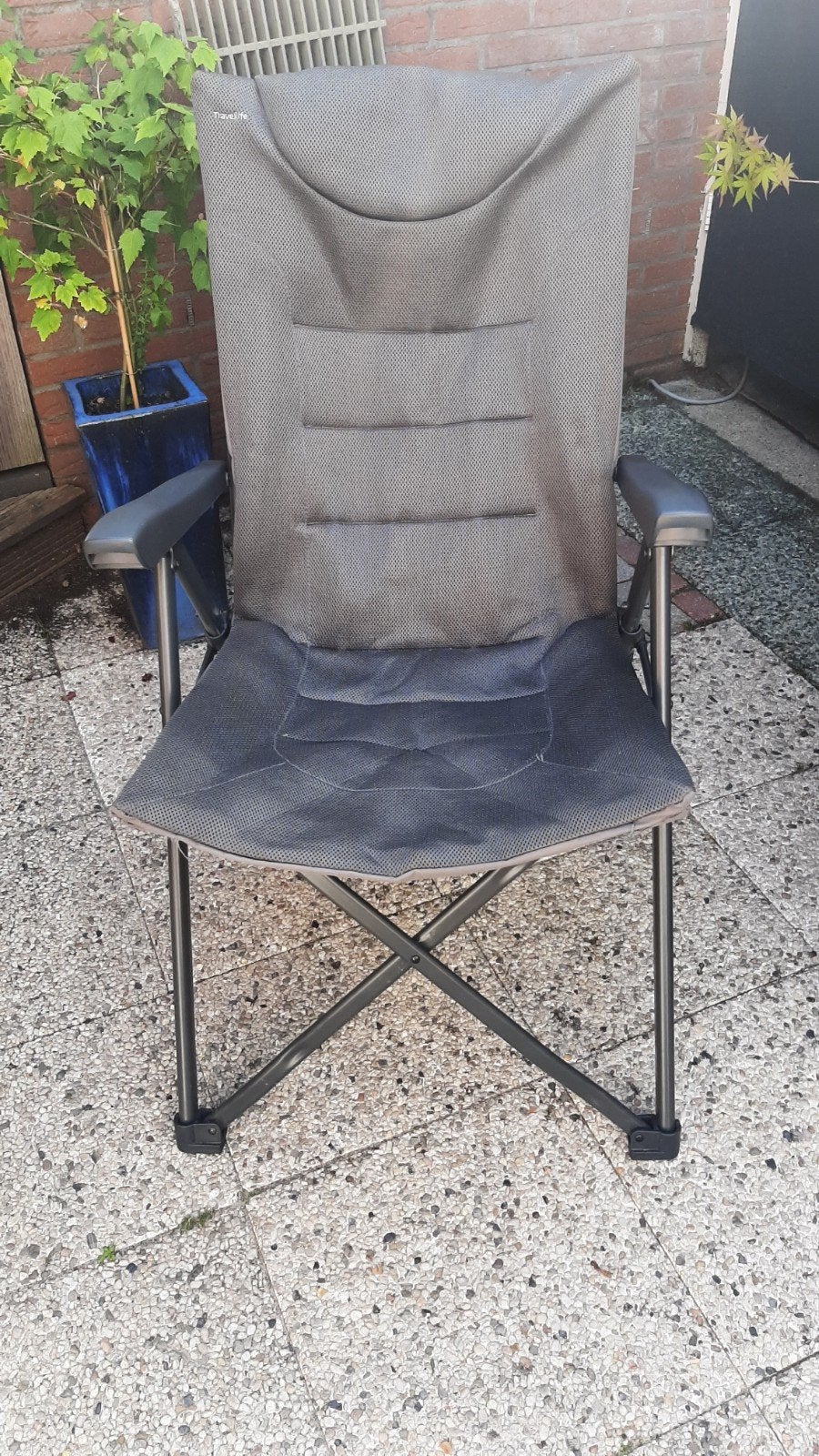 3x Travellife campingstoelen met verstelbare rugleuning, Ophalen, Gebruikt, Campingstoel