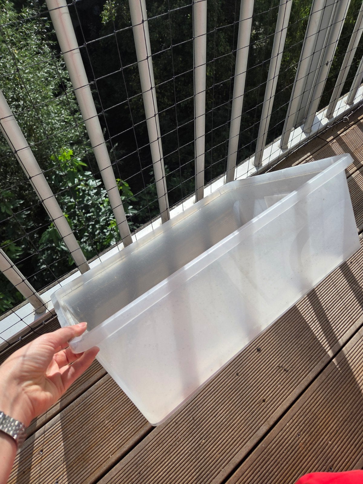 Plastic container, rectangular big, Ophalen of Verzenden, Steen of Klei, 15 m² of meer, Dakpannen