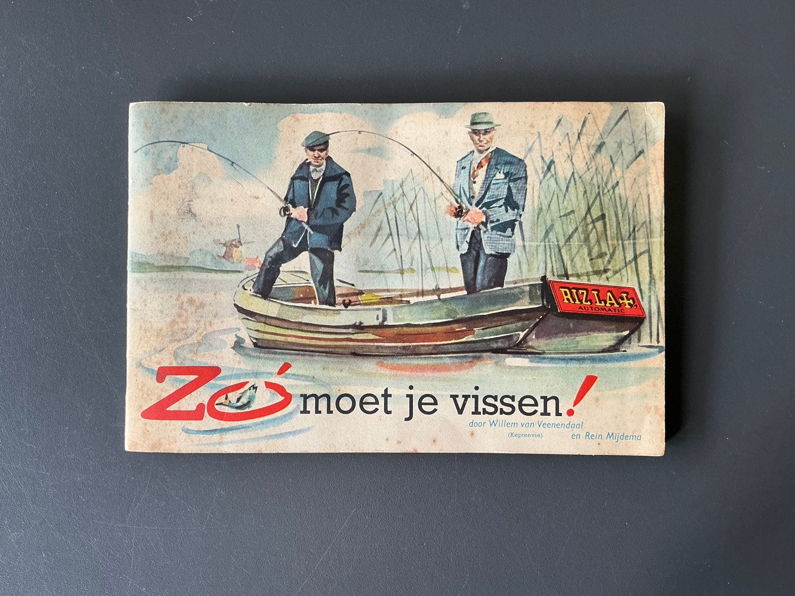 Plaatjesalbum - Zó moet je vissen - Rizla - Compleet, Ophalen of Verzenden, Gelezen, Plaatjesalbum
