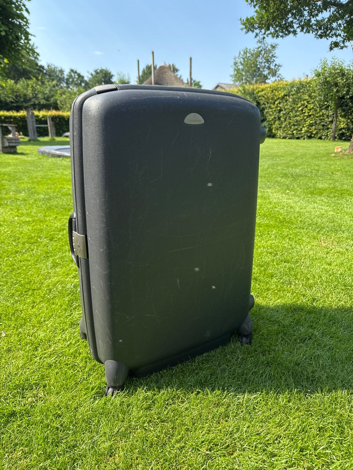 Samsonite spinner Koffer groot - Reiskoffer 4 Wielen, Sieraden, Tassen en Uiterlijk, Koffers, Gebruikt, Hard kunststof, 45 tot 55 cm