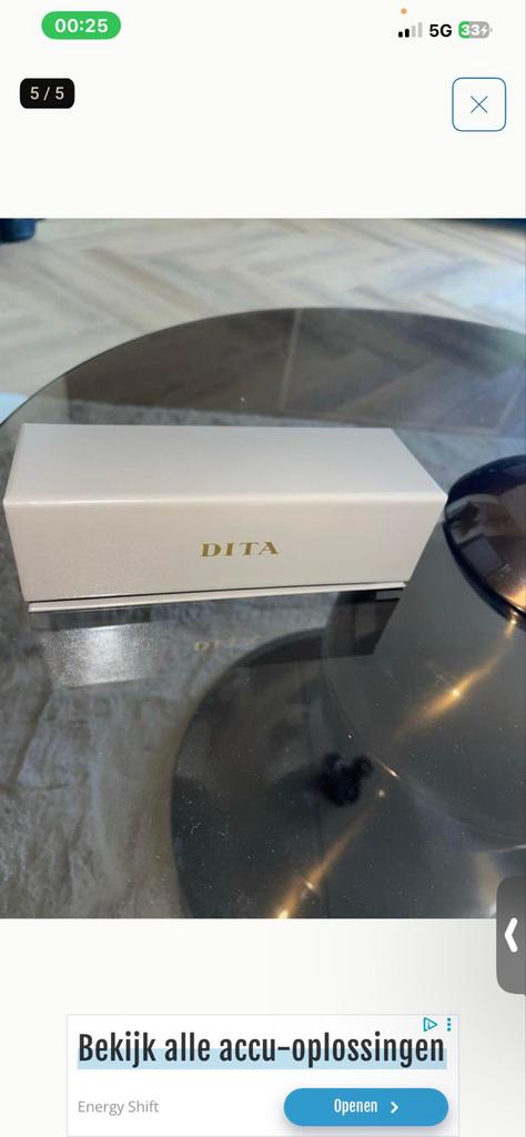 Dita Zonnebril ARTOGA-57, Sieraden, Tassen en Uiterlijk, Zonnebrillen en Brillen | Heren, Overige merken, Zonnebril, Ophalen of Verzenden