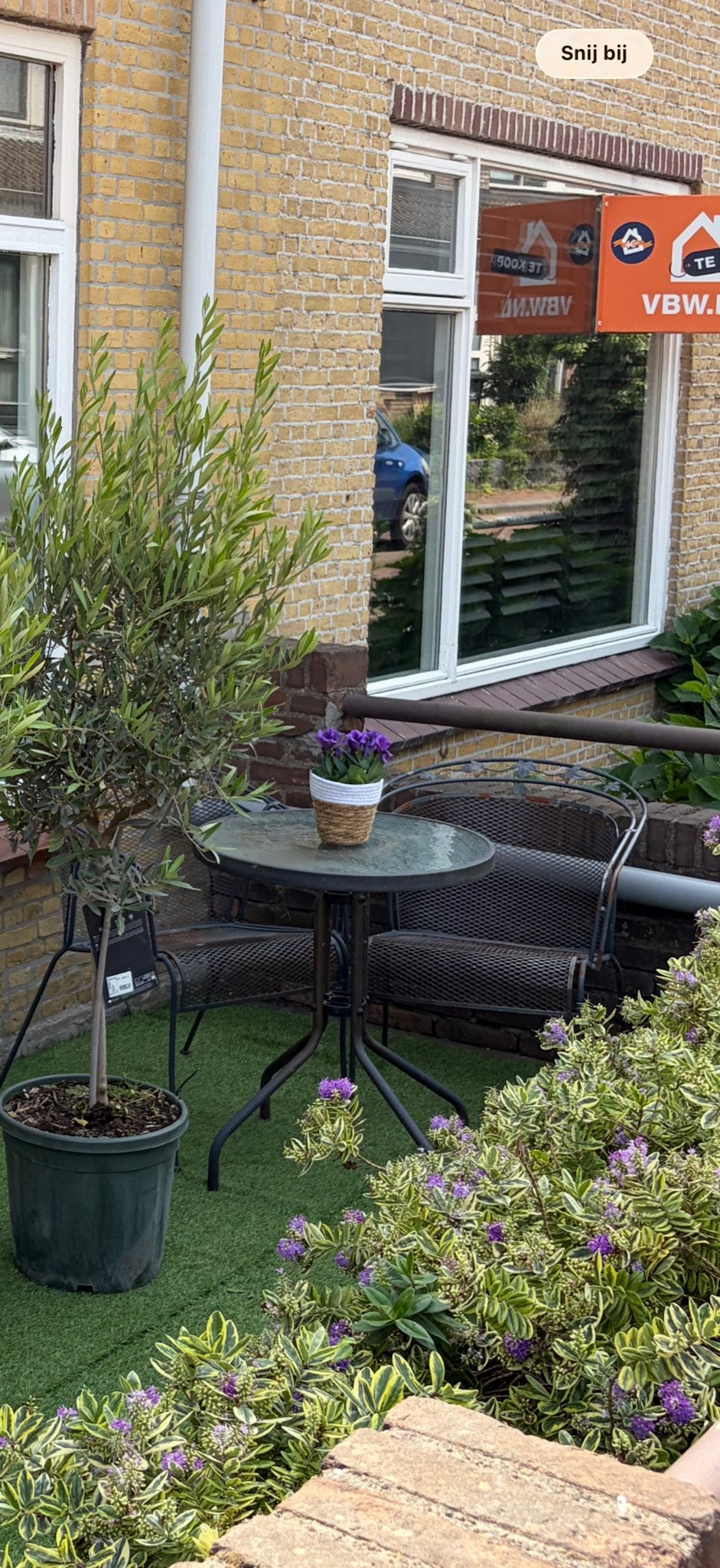 Gratis af te halen: Gebruikte bistroset met roestplekken, Tuin en Terras, Tuinsets en Loungesets, Overige materialen, Gebruikt