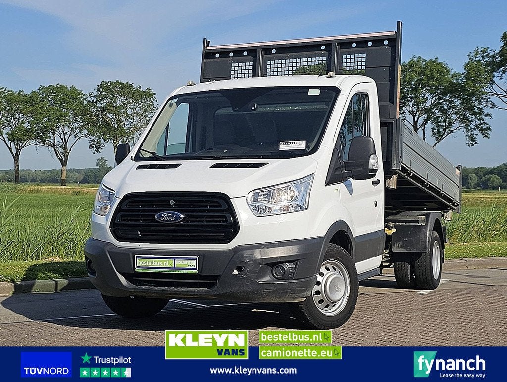 FORD TRANSIT 2.0 3-zijdige kipper ac!, Gebruikt, Euro 6, Wit, Leder