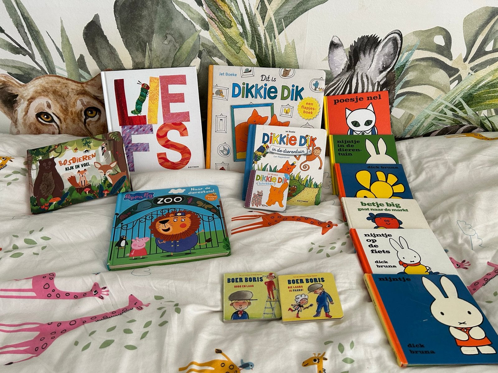 Grote collectie kinderboeken: Dikkie Dik, Nijntje, Peppa Pig, Ophalen, Gelezen, Uitklap-, Voel- of Ontdekboek, 1 tot 2 jaar