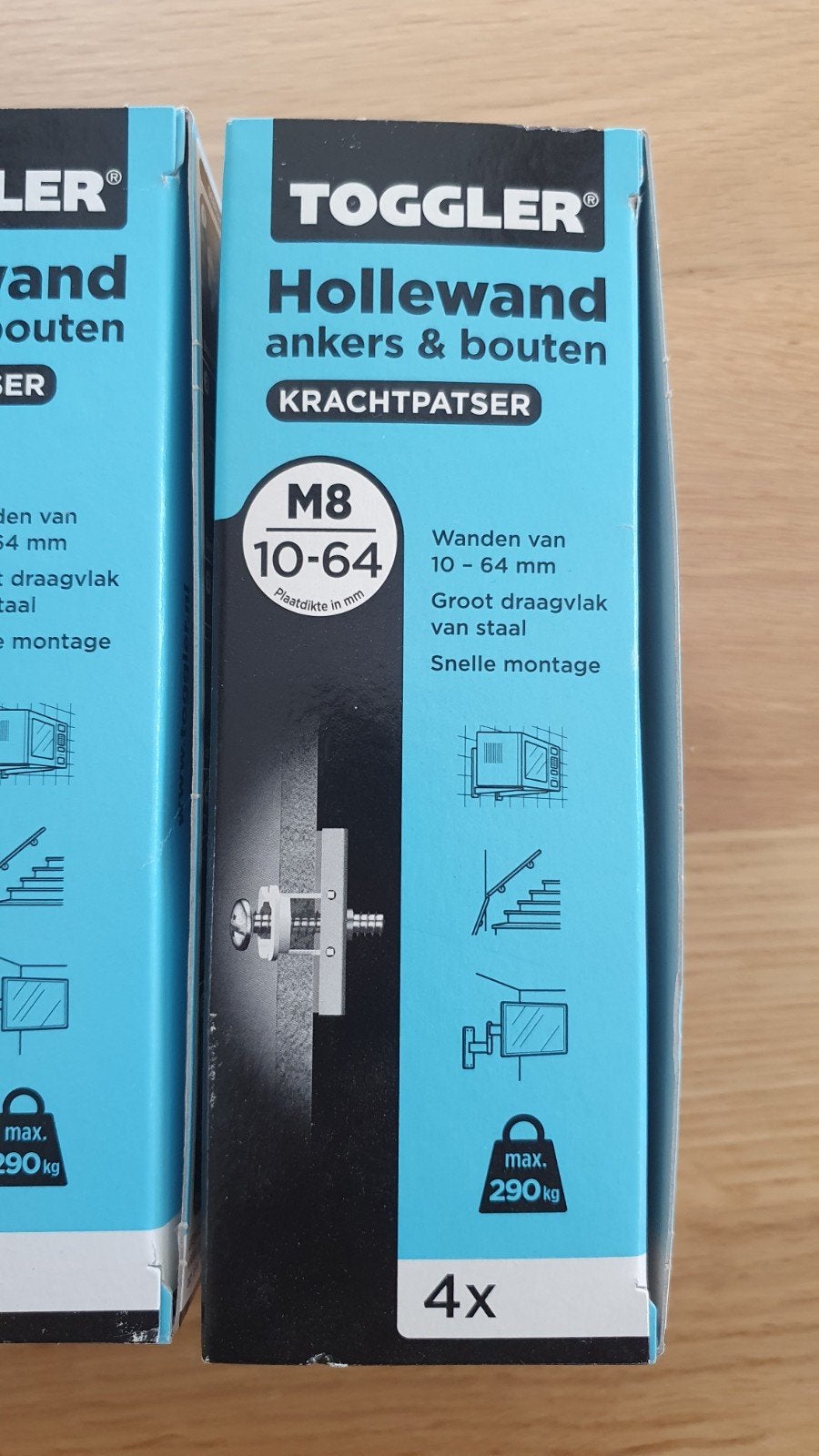 Hollewand ankers & bouten M8 10-64mm (24 stuks) en M6, Ophalen, Nieuw, 50 tot 100 mm, Bouten of Moeren
