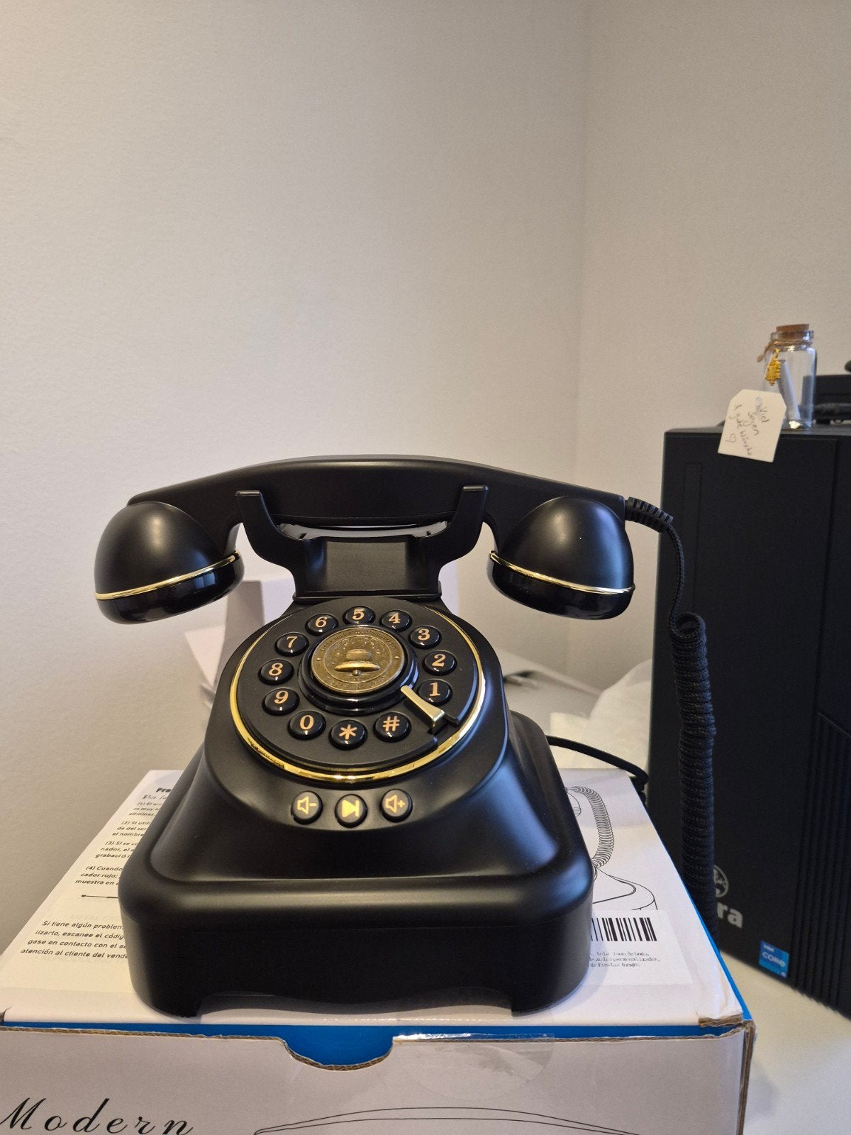 Audio Gastenboek Zwart - Slechts één keer gebruikt, Ophalen of Verzenden, Zo goed als nieuw, 1 handset