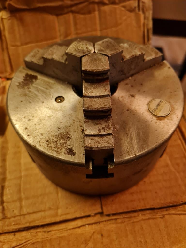 Drieklauwplaat 125mm voor draaibank - Tokiwa gebruikt, Ophalen, Gebruikt, Onbekend, Onbekend