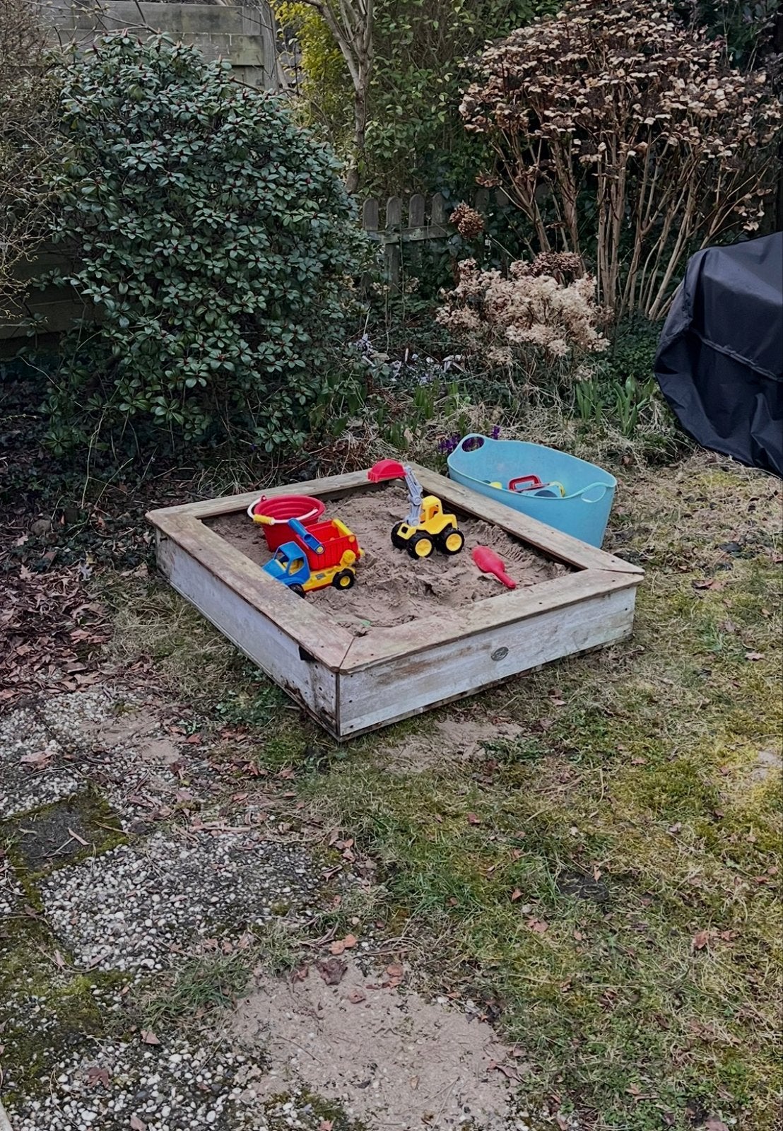 Gratis zandbak/moestuinbak, Kinderen en Baby's, Speelgoed | Buiten | Zandbakken, Ophalen, Gebruikt