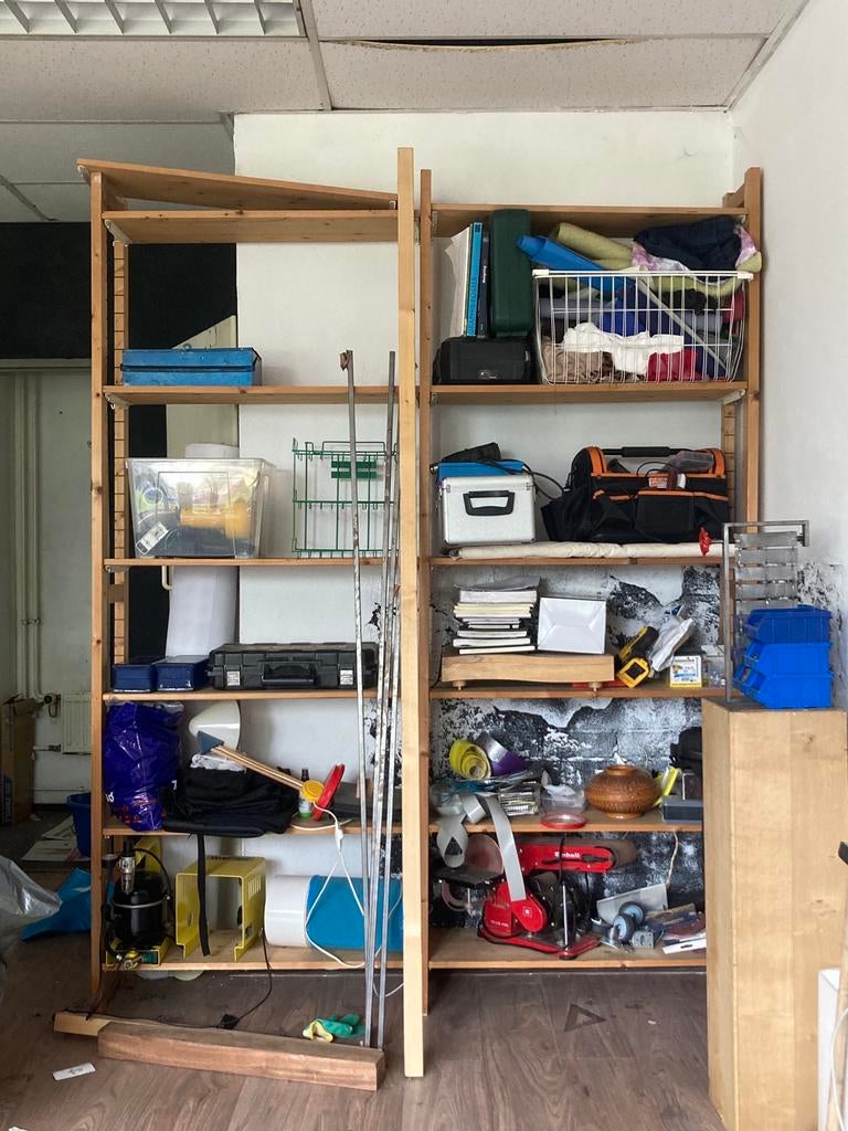 Bruynzeel stellingkast hout, Ophalen, Gebruikt