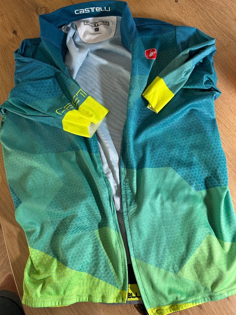Te koop groen Castelli fietsshirt maat XL, Gebruikt, Castelli, Heren, Ophalen of Verzenden